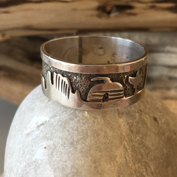 Jewelry - Native American Vintage Storyteller Ring Size 12